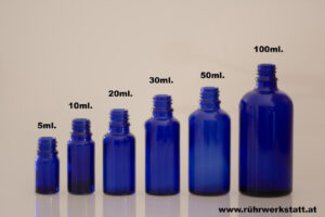 blauglasflaschen 5 bis 100