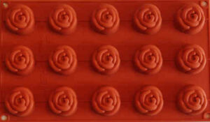 silikonform rose klein 15er