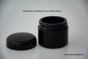 Violettglas- Cremetiegel 50ml