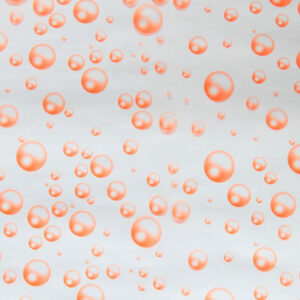 Zellglasbogen orange Bubbles